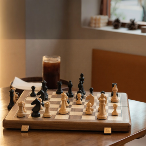 High Quality Wooden Chess Set Foldable