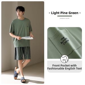 JIALEFEN | Summer Mens Modal Cotton Sleepwear