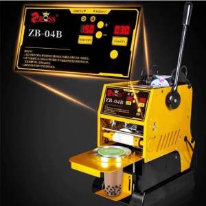 เครื่องซีลแก้วระบบกึ่งอัตโนมัติ นับจำนวนแก้วได้ มือโยกรุ่น ZB-04B