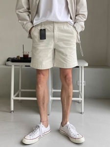 DAVID&ME | Summer Vintage Elastic Waist Five-inch Work Casual Pants