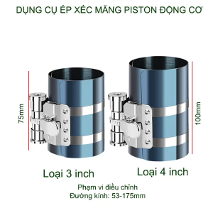 Dụng cụ nén xéc măng piston động cơ loại 3-4 inch tùy chọn