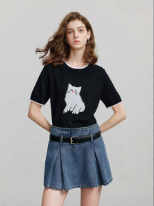 Toyouth | Áo Sweater Knit T Tay Ngắn Đấu Màu