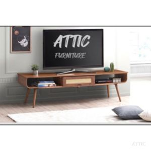 TV Cabinet /Rak TV/5 Ft TV Cabinet /ATTIC FURNITURE MODEL-196 5FT RATTAN TV CABINET
