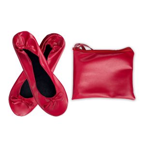 Womens Foldable Portable Ballet Flats For Indoor Use Roll Up Slippers Conveniently Packaged With Bag For Travel Wedding
