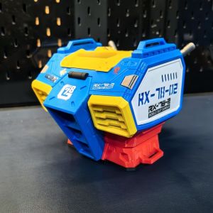 ที่ใส่ปากกาสำหรับวางบนโต๊ะทำงานพิมพ์ลายกันดั้ม RX-78-2สไตล์กลไกพร้อมลิ้นชักและที่วัสดุ Petg