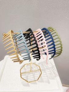 ที่คาดผมสีสันสดใสแฟชั่นใหม่พร้อมกิ๊บติดผมแบบกดฟันกิ๊บเกาหลีกันลื่นสําหรับล้างหน้าและจัดแต่งทรงผมขั้นพื้นฐาน