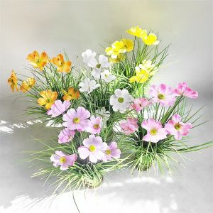 Bunga Hias Plastik Dekorasi Cafe Ornamen Artificial Pajangan Imitasi Pot Bunga Cosmos COD PBP122