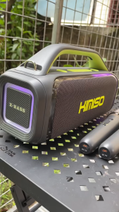 Loa Karaoke KIMISO KMS 809 Pro Tặng Kèm 2 Micro Cao Câp Loa KMS-809 Pro Thiết Kế Cực Đẹp Công Suất 60W Dễ Sử Dụng