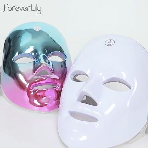 Foreverlily LED 7 สี ครูมาสก์ไฟ Beauty Light Mask การบัดดวงหน้ากับแสงสุดแซ่อน