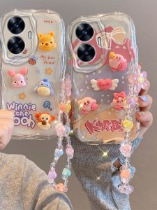 Adorable Full Cover Realme Narzo N55 Phone Case Cartoon Sticker Protection Shell Cute Creative Japanese Style Silicone Material