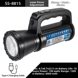 Powerful Rechargeable Handheld Spotlight