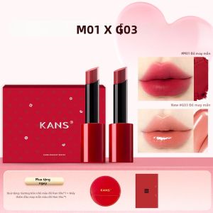 KANS | Son Môi Lì Dưỡng Ẩm Màu Nude Hộp Quà Tặng