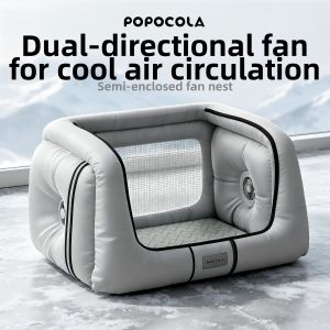 Popocola | Cooling Air Circulation Pet Igloo Pluggable Semi-enclosed