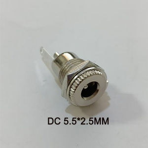 1/5/10PCS DC 5.5x2.5mm 5.5x2.1mm 12V/20V Power Jack Male Plug Female Socket Metal Connector Adapter With Thread Lock
