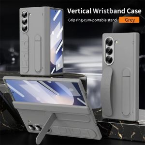 Hinge Protection for Samsung Galaxy Z Fold 8 Ultra Fold 8 7  6 5 4 Case with Pen Screen Protector Wristband Invisible Bracket