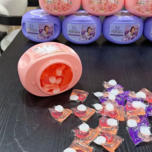 Viên giặt xả TopGia 3 trong 1 tiện lợi hương lavender thơm dịu nhẹ làm sạch quần áo lưu hương 72h