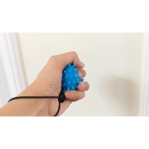 Bóng massage hình cầu màu xanh dương với gai nhọn và dây đeo-HAUSE