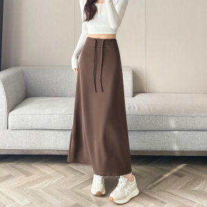 MOYISHA | Elegant High-Waisted A-Line Midi Skirt