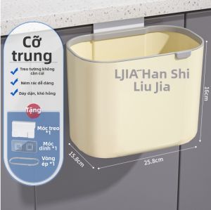 HANSHILIUJIA | Thùng Rác Bếp Treo Tường Có Nắp Dung Lượng Lớn