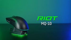 Mouse Wireless Dual Mode Rechargeable Battery with Docking Charging Nemesis RIOT MQ-10