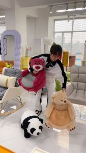 Đệm / Ghế bệt ghế lười Gấu Dâu lotso bản màu Hồng  Kuromi  Mèo Xanh dễ thương đáng yêu