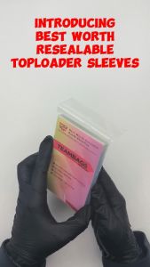 Best-Worth Resealable Toploader Sleeves – Teambags fit up to 100pt Toploaders | 100 Pcs