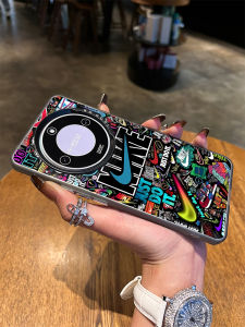 Fashionable Graffiti Blue Pattern Huawei Honor X70 Silicone Phone Case Laser Engraved Mens New Model X60 Popular X40 Cover GT