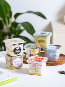 Disposable Square Packaging Box for Desserts