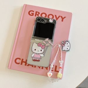 เคสโทรศัพท์ Samsung ZFlip6 ลายการ์ตูนน่ารัก ป้องกันการตกหล่น ฝาปิดแบบพับได้ ดีไซน์สร้างสรรค์ สำหรับ ZFlip5 ZFlip4 3