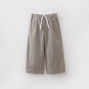 Marc&Janie | Vintage Plaid Straight Leg Trousers