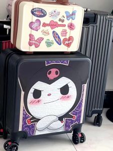 Lightweight Kawaii Childrens Luggage 20 Carnival Theme Cartoon Suitcases with Combo Password Lock Travel Bag for Kids