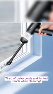 Awei v2 car vacuum cleaner / home cordless handheld mini Vacuum Cleaner Wireless 5500Pa large battery capacity with various nozzles & strong LED lights