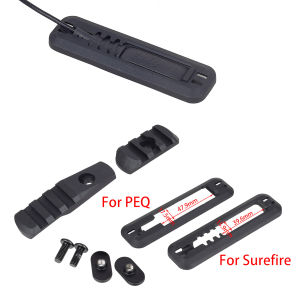 Tactical PEQ 15 SureFire Flashlight Fit MOE Rail Kit Tape Switch Mounting Plate M300 M600 Hunting Light Airsoft Accessories
