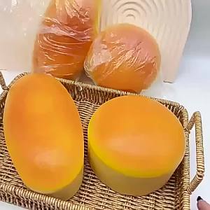 Stretch Squeezing Simulation Bread Squeeze Toy Fake Food Model Simulated Food Breakfast Squeeze Sensory Toys Toast Cake Elastic