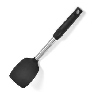 1 PCS Silicone Kitchen Cookware Spatula Colander Cooking Utensils Stainless Steel Leaky Spatula Non-Stick Cookware Kitchen Tools