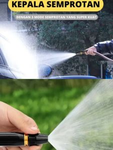 NOOZLE Semprotan Air Kuningan Cuci Steam Motor Mobil Taman Water Jet