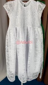 Catalia-86 Dress Anak Perempuan 6-8 THN Bahan Brukat Lapis Furing Kancing Belakang