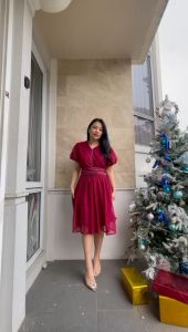 [VM] - Dress Brukat Terbaru / Dress Pesta Fashion Wanita  710# Mydresscollection