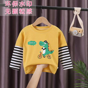 Áo Thun Dài Tay Cotton Nguyên Chất Mỏng Cho Trẻ Em Mùa Xuân Thu Áo Ngoài Cho Bé Trai Bé Gái 5-7 Tuổi Mặc Ngoài Trời