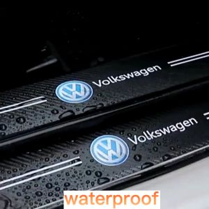 Pijakan Kaki Pintu Mobil 4/5 Stiker Carbon Door Sill Plate Pintu Mobil Side Step Anti Kotor