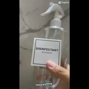 Label Stiker Botol Anti Air - Sticker Sabun Deterjen Baby Refill Botol Isi Ulang