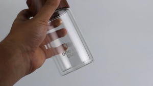 TERMURAH! One Two Cups Botol Minum Kaca Penyaring Teh Double Wall Kapasitas 230ml