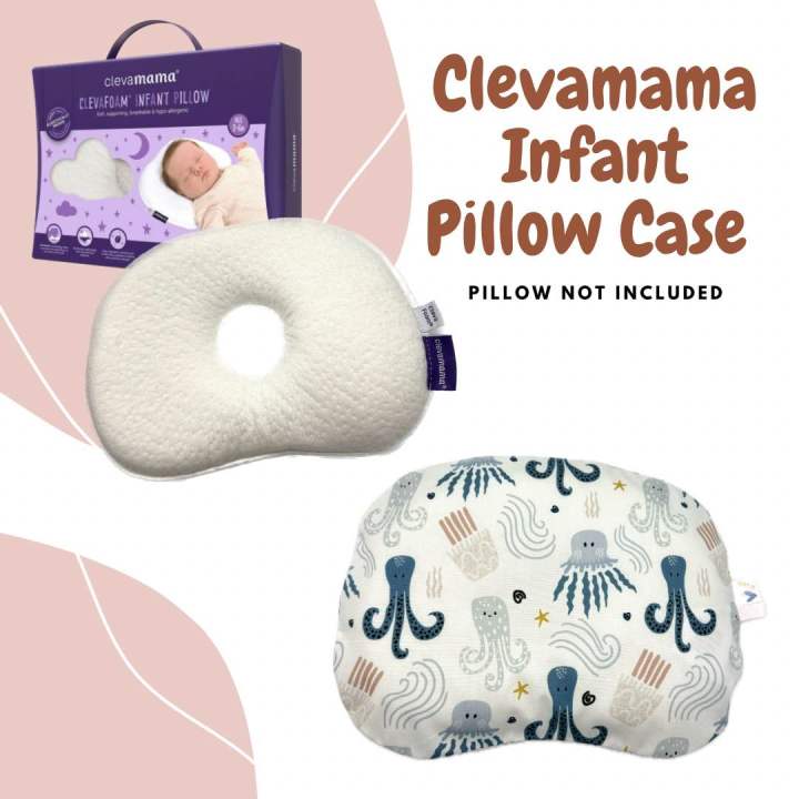 [New Ocean Series] Clevamama Infant Pillow Cover / Case Lazada Singapore