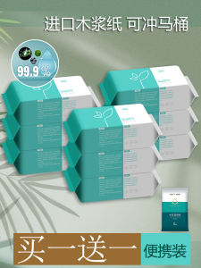 Affordable Family Pack Wet Toilet Paper: 100 Sheets*3 Packs Butt Wipes