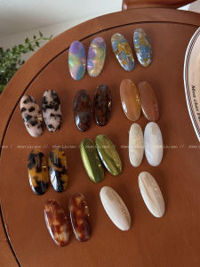 Elegant Oval Hair Clip for Women New 2025 Side Bun Hair Accessories Bangs Styling Duckbill Clip Fashionable Hair Jewelry