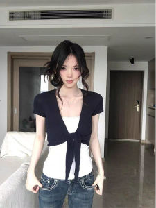 Trendy Styling Strap Layering Fitted Crop Top
