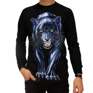 Kaos Lengan Panjang Pria Distro Keren Macan Biru Baju Lengan Panjang Cowok Kaos Tangan Panjang Laki Laki Dewasa Pria Tebal Terbaru Kekinian 2023 Aesthetic Bandung