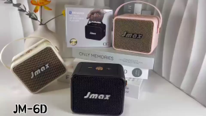 JMAXลำโพงบลูทูธ ลำโพงไร้สาย ขนาดน่ารัก ลำโพง พร้อมสายหิ้ว ขนาดพกพา JM-6D