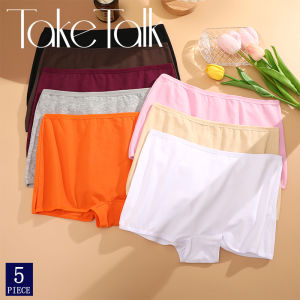 5PCS/SET Women Panties Cotton Seamless High waist Boxer shorts Female Solid Color Briefs Cozy Lingerie Intimate Underpants XS-XL