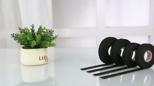 Mayitr AG Lakban Kabel Listrik Adhesive Cloth Wiring Tape 15M 19mm - BI298 - Hitam